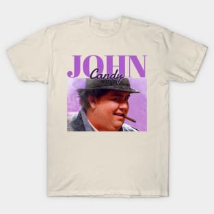 John Candy - purple vintage T-Shirt